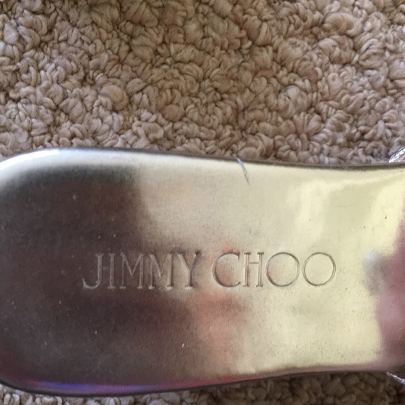 Jimmy choo gold prima wedges platform sandals - Picture 6 of 7